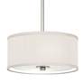 Thumbnail3 of Possini Euro 10 1/4" Wide Cream Textured Faux Silk Shade Mini Pendant more views