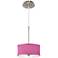 Possini Euro 10 1/4" Wide Faux Silk Pink Orchid Modern Mini Pendant