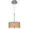 Possini Euro 10 1/4" Wide Woven Burlap Shade Mini Pendant