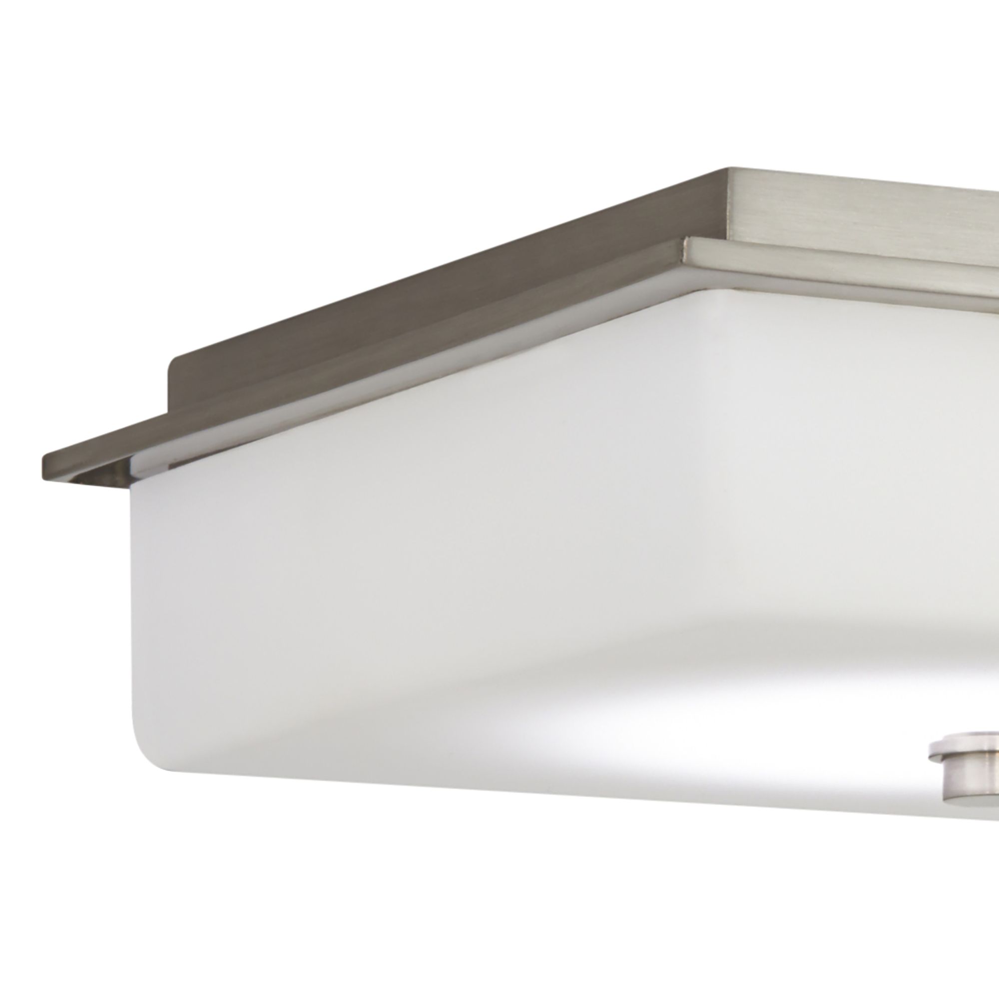Thumbnail2 of Possini Euro 10" Square Modern Frosted White Glass Ceiling Light more views