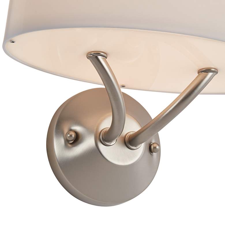 Image 4 Possini Euro 11 3/4" High Brushed Nickel Modern Wall Sconce Light more views