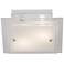 Possini Euro 11 3/4" White Frosted Glass Flushmount Ceiling Light