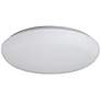 2_Possini Euro 11" Wide Shallow Flush Mount Disc White LED Ceiling Light