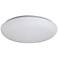 Possini Euro 11" Wide Shallow Flush Mount Disc White LED Ceiling Light