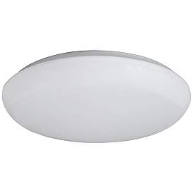 Image2 of Possini Euro 11" Wide Shallow Flushmount White LED Ceiling Light
