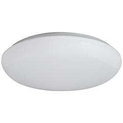 Possini Euro 11&quot; Wide Shallow Flushmount White LED Ceiling Light
