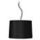 Possini Euro 14" Wide Modern Black Drum Pendant Light