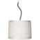 Possini Euro 14" Wide Modern White Drum Shade Pendant Light