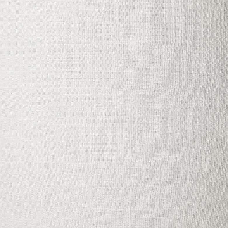 Image 3 Possini Euro 14" Wide Modern White Drum Shade Pendant Light more views