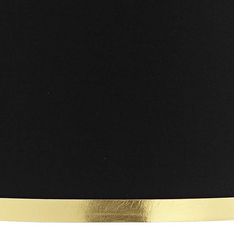 Image 2 Possini Euro 15" Wide Modern Luxe Black Gold Metallic Pendant Light more views