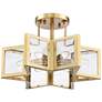 2_Possini Euro 16" Warm Antique Brass 6-Light Ceiling Light