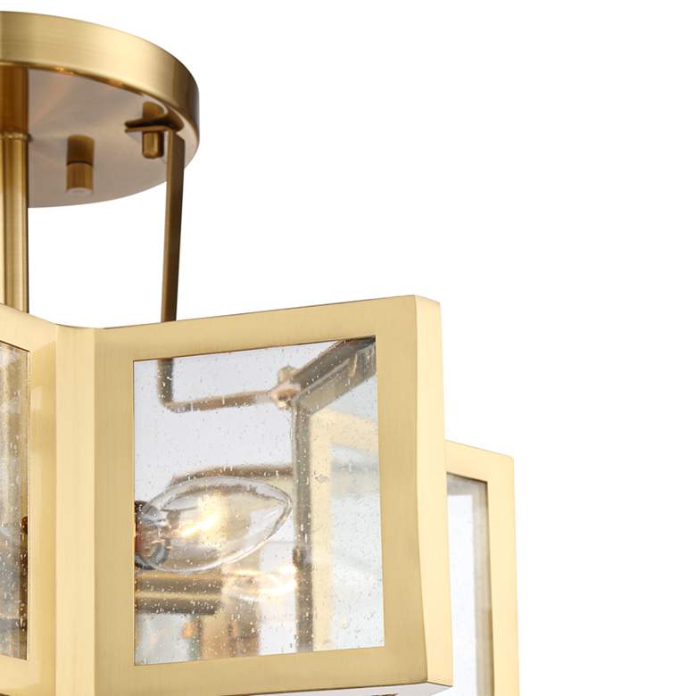 Image 3 Possini Euro 16" Warm Antique Brass 6-Light Ceiling Light more views