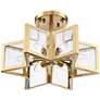 6_Possini Euro 16" Warm Antique Brass 6-Light Ceiling Light more views