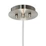 Possini Euro 16" Wide Gray Textured Drum Modern Pendant Chandelier