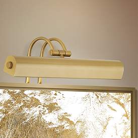 Image2 of Possini Euro 16" Wide Light Gold Plug-In Picture Light