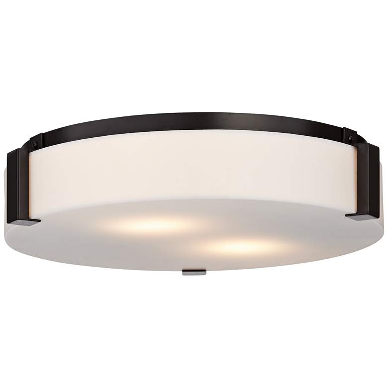 Image 1 Possini Euro 16" Wide Modern Flush-Mount Ceiling Light