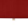 Possini Euro 16" Wide Modern Red Textured Shade Pendant Chandelier in scene