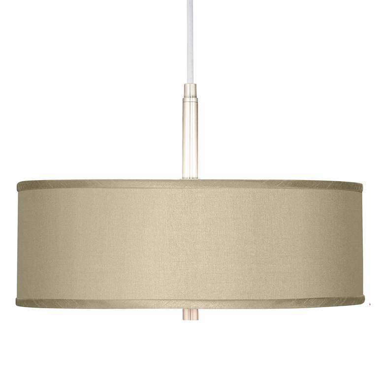 Image 1 Possini Euro 16" Wide Modern Sesame Shade Pendant Chandelier