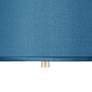 Thumbnail2 of Possini Euro 16" Wide Nickel and Textured Blue Pendant Light more views