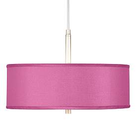Image1 of Possini Euro 16" Wide Pink Orchid Modern Pendant Chandelier