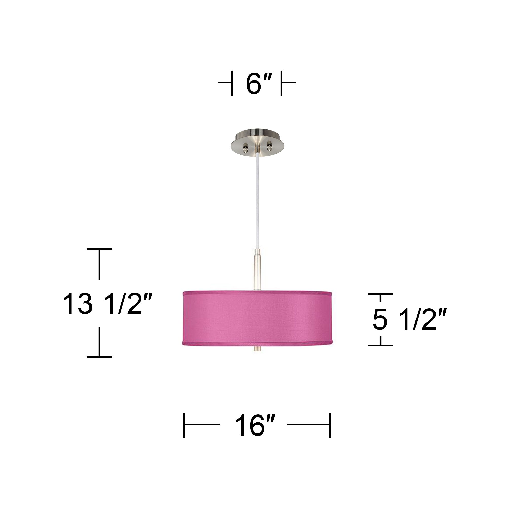 Image 4 Possini Euro 16" Wide Pink Orchid Modern Pendant Chandelier more views