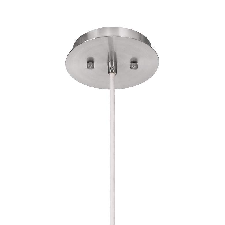 Image 5 Possini Euro 16" Wide White Brushed Nickel Modern Pendant Light more views