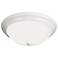 Possini Euro 16" Wide White Etched Opal Glass Button Ceiling Light