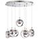 Possini Euro 18" Wide Chrome Crystal Bangles Chandelier