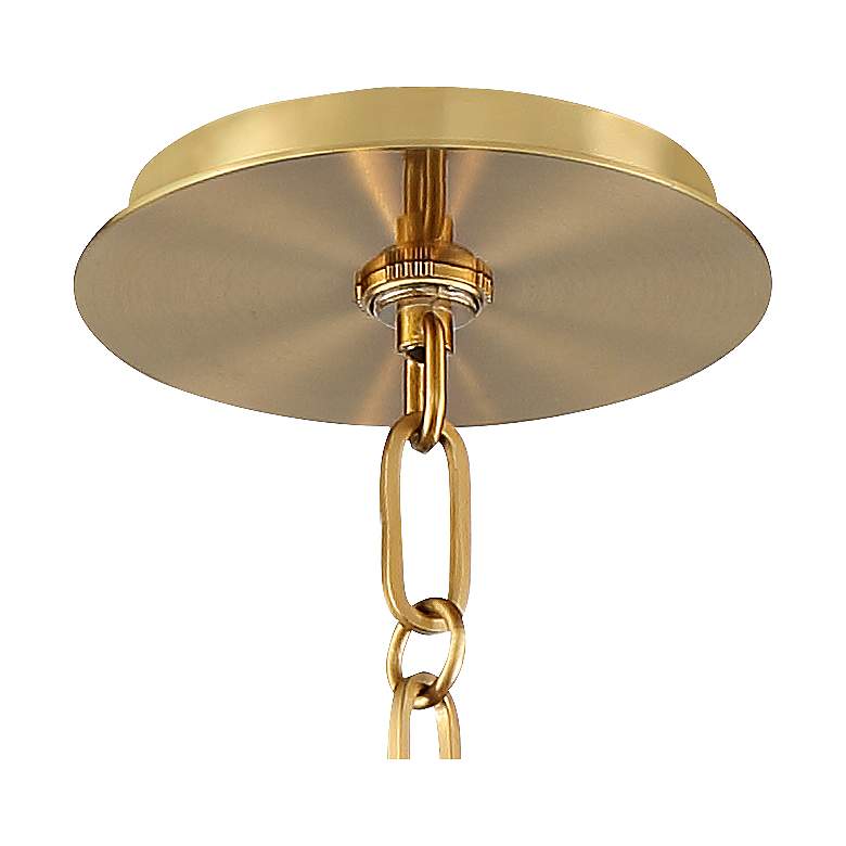 Image 4 Possini Euro 20" Wide Black Shade Warm Gold Drum Pendant Light more views