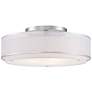 2_Possini Euro 20" Wide Organza Double Shade Modern Ceiling Light