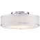 Possini Euro 20" Wide Organza Double Shade Modern Ceiling Light