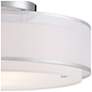 3_Possini Euro 20" Wide Organza Double Shade Modern Ceiling Light more views