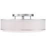 4_Possini Euro 20" Wide Organza Double Shade Modern Ceiling Light more views