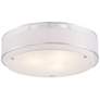 5_Possini Euro 20" Wide Organza Double Shade Modern Ceiling Light more views