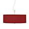 Possini Euro 20" Wide Textured Faux Silk Red Shade Pendant Chandelier