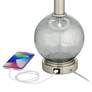 4_Possini Euro 22 1/2" Modern Speckled Glass USB Table Lamps Set of 2 more views