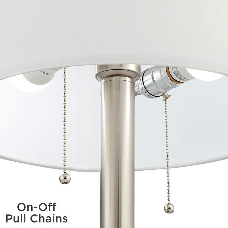 Image 6 Possini Euro 22 1/2" Modern Speckled Glass USB Table Lamps Set of 2 more views