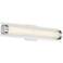 Possini Euro 23 1/2"W Crystal Sand Chrome LED Bath Light