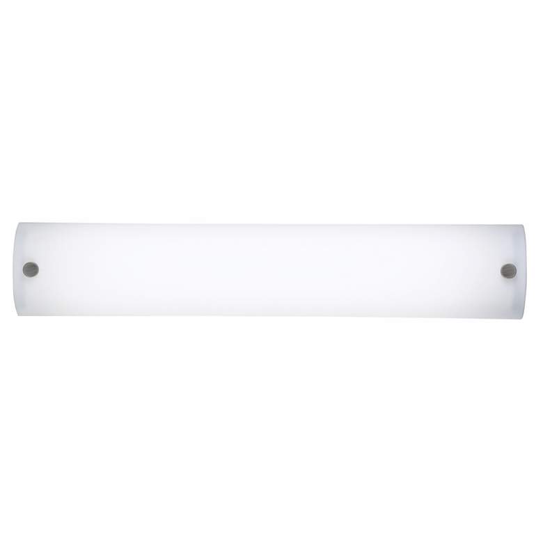Image 1 Possini Euro 24 1/2" Wide Frosted White Acrylic Two-Light Bath Light