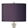 Thumbnail2 of Possini Euro 24" Eggplant Purple and Nickel LED Touch Lamps Set of 2 more views