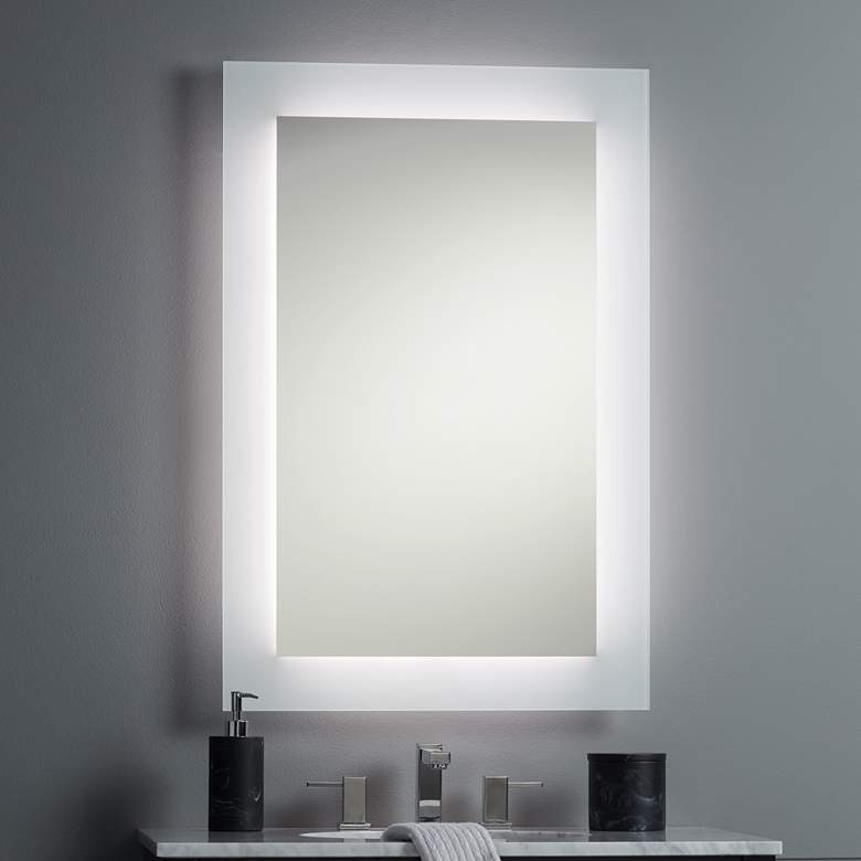 Image 1 Possini Euro 24"x36" Rectangular LED Mirror