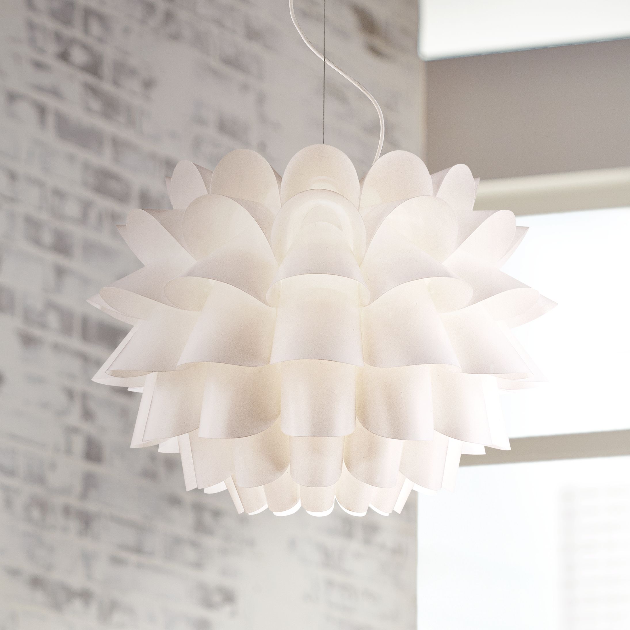 White on sale light fixture