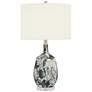 2_Possini Euro 26" Blue Brushstrokes Modern Ceramic Table Lamp