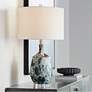Possini Euro 26" Blue Brushstrokes Modern Ceramic Table Lamp
