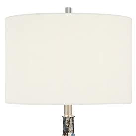 Image4 of Possini Euro 26" Blue Brushstrokes Modern Ceramic Table Lamp more views