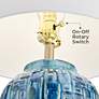 5_Possini Euro 27" Blue-Green Teal Temple Jar Ceramic Lamps Set of 2 more views