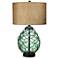 Possini Euro 28 1/2" Coastal Modern Sea Blue Glass Table Lamp