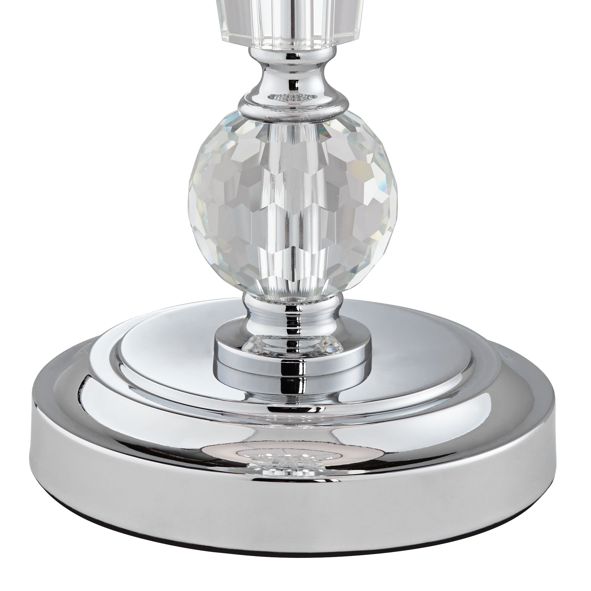 Image 7 Possini Euro 28 1/4" Olivia Crystal Table Lamp with Gray Shade more views