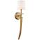 Possini Euro 28" High Modern Luxe Crystal and Warm Gold Wall Sconce