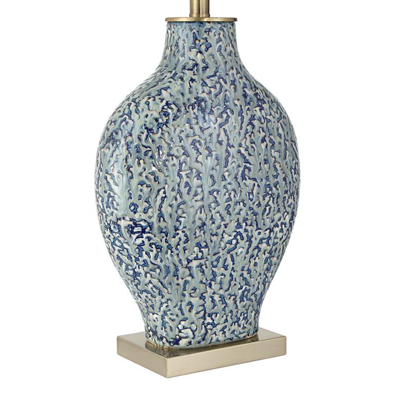 Image 6 Possini Euro 29 1/2" High Victoria White and Blue Ceramic Table Lamp more views